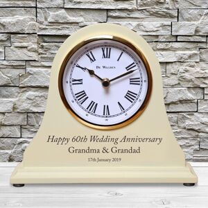 60th Diamond Wedding Anniversary Engraved Mantel Clock 60 Years Gift Idea 60th Diamond Wedding Anniversary Engraved Mantel Clock 60 Years Gift Idea
