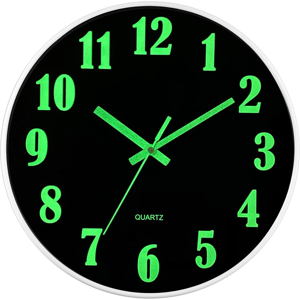 Does Not Apply 12 Inch Luminous Wall Clocks, Silent Wall Clock Non Ticking, Wooden Modern Round Does Not Apply 12 Inch Luminous Wall Clocks, Silent Wall Clock Non Ticking, Wooden Modern Round