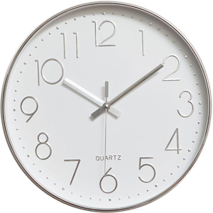 Does Not Apply Quality Silent & Non Ticking Quartz Sweep Round Wall Clock 12 Inches Grey Modern Does Not Apply Quality Silent & Non Ticking Quartz Sweep Round Wall Clock 12 Inches Grey Modern