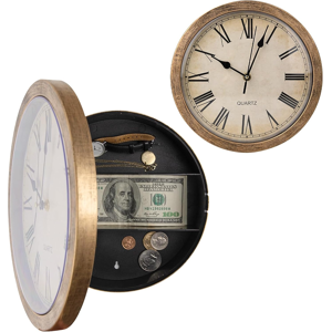 Does Not Apply Hidden Safe Wall Clock, Valuables Diversion Safe, 10 Inch Plastic Clock Secret S Does Not Apply Hidden Safe Wall Clock, Valuables Diversion Safe, 10 Inch Plastic Clock Secret S