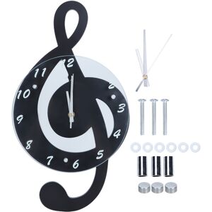 Creative Labs Musical Notes Wooden Electronic Wall Clock Fashion Cartoon Silent Clock Creative Labs Musical Notes Wooden Electronic Wall Clock Fashion Cartoon Silent Clock