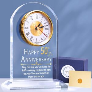 Okiyid 50th Anniversary Wedding Gift, Anniversary Quartz Clock, Desk Table Clock, 50 Y Okiyid 50th Anniversary Wedding Gift, Anniversary Quartz Clock, Desk Table Clock, 50 Y
