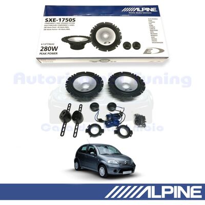 Alpine Sxe1750s Front Speakers For Citroen C3 From 2001 To 2008 Alpine Sxe1750s Front Speakers For Citroen C3 From 2001 To 2008