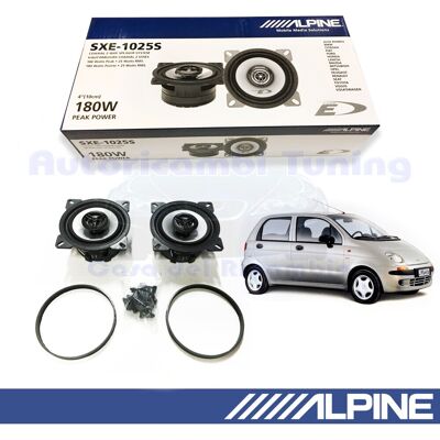 Alpine Coffers Speakers 180w Sxe-1025s For Daewoo Chevrolet Matiz From 1999 Alpine Coffers Speakers 180w Sxe-1025s For Daewoo Chevrolet Matiz From 1999