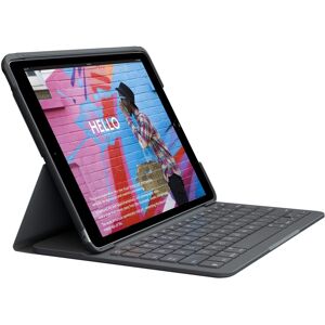 Logitech Slim Folio For Ipad (7th, 8th, & 9th Generation) Keyboard Case With Int Logitech Slim Folio For Ipad (7th, 8th, & 9th Generation) Keyboard Case With Int