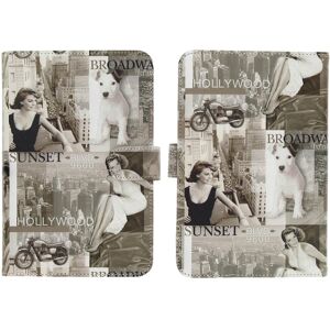 Akashi Cover Case Folio Design Hollywood Tablets 7'' To 8'' - Design Paris, Grey Akashi Cover Case Folio Design Hollywood Tablets 7'' To 8'' - Design Paris, Grey