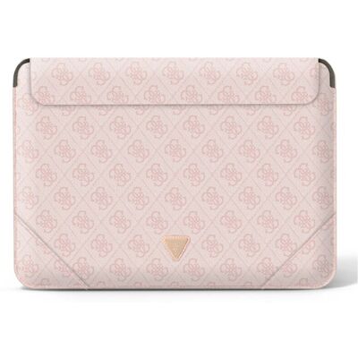 Guess 14" Laptop Sleeve - Eco Leather, Pink - 4G Uptown Triangle Guess 14" Laptop Sleeve - Eco Leather, Pink - 4G Uptown Triangle
