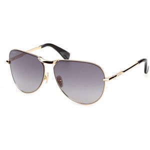 Max Mara Maxmara Mm0134 30b Shiny Deep Gold 59/13/125 Woman Sunglasses Max Mara Maxmara Mm0134 30b Shiny Deep Gold 59/13/125 Woman Sunglasses