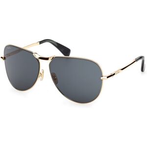 Max Mara Maxmara Mm0134 30n Shiny Deep Gold 59/13/125 Woman Sunglasses Max Mara Maxmara Mm0134 30n Shiny Deep Gold 59/13/125 Woman Sunglasses
