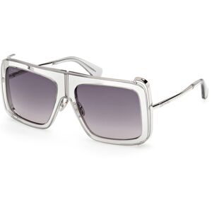 Max Mara Maxmara Mm0119 20b Shiny Grey 57/16/130 Woman Sunglasses Max Mara Maxmara Mm0119 20b Shiny Grey 57/16/130 Woman Sunglasses