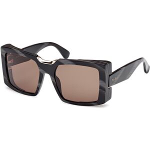 Max Mara Maxmara Mm0124 63j Black/horn 55/18/135 Woman Sunglasses Max Mara Maxmara Mm0124 63j Black/horn 55/18/135 Woman Sunglasses