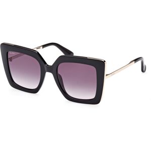 Max Mara Maxmara Mm0051 01b Shiny Black 52/21/140 Woman Sunglasses Max Mara Maxmara Mm0051 01b Shiny Black 52/21/140 Woman Sunglasses