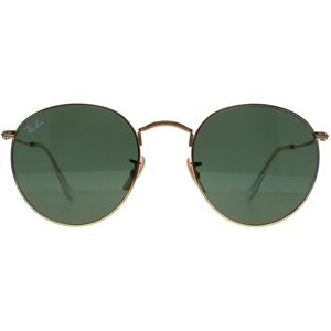 Ray-Ban Sunglasses Round Metal 3447 001 Gold Green Large Ray-Ban Sunglasses Round Metal 3447 001 Gold Green Large