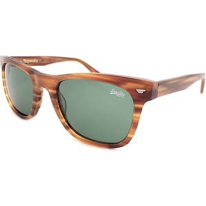 Superdry San Sunglasses Matte Lined Brown With Green Cat.3 Lenses 101 Superdry San Sunglasses Matte Lined Brown With Green Cat.3 Lenses 101