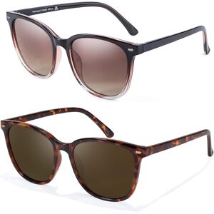 Siphew 2pcs Polarised Sunglasses Womens Classic Trendy Ladies Sunglasses With U Siphew 2pcs Polarised Sunglasses Womens Classic Trendy Ladies Sunglasses With U