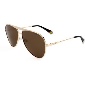 Polaroid Pld 6200/s/x Y3r Gold Ivory 61/12/145 Unisex Sunglasses Polaroid Pld 6200/s/x Y3r Gold Ivory 61/12/145 Unisex Sunglasses