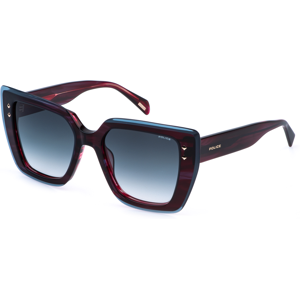 Police Splr98 0p60 Viola/rosso Striato Lucido 54/19/140 Woman Sunglasses Police Splr98 0p60 Viola/rosso Striato Lucido 54/19/140 Woman Sunglasses