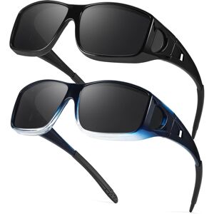 Myiaur 2 Pack Polarised Over Glasses Sunglasses For Men Women Rectangle Frame U Myiaur 2 Pack Polarised Over Glasses Sunglasses For Men Women Rectangle Frame U