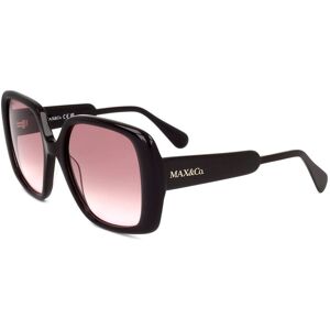 Max&co. Mo0048 48f Shiny Dark Brown 56/19/140 Woman Sunglasses Max&co. Mo0048 48f Shiny Dark Brown 56/19/140 Woman Sunglasses