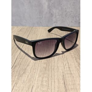 Ray-Ban Justin Rb4165 601/8g Sunglasses Matte Black Dark Grey Gradient Lenses Ray-Ban Justin Rb4165 601/8g Sunglasses Matte Black Dark Grey Gradient Lenses