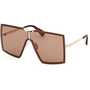 Max Mara Maxmara Mm0117 32e Shiny Pale Gold 69/3/135 Woman Sunglasses Max Mara Maxmara Mm0117 32e Shiny Pale Gold 69/3/135 Woman Sunglasses