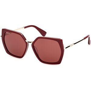Max Mara Maxmara Mm0136 69s Shiny Bordeaux 56/14/140 Woman Sunglasses Max Mara Maxmara Mm0136 69s Shiny Bordeaux 56/14/140 Woman Sunglasses