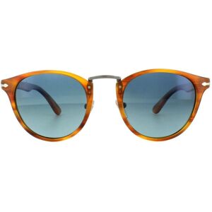 Persol Sunglasses 3108 960/s3 Striped Brown Blue Polarized 49mm Persol Sunglasses 3108 960/s3 Striped Brown Blue Polarized 49mm