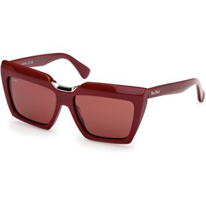 Max Mara Maxmara Mm0137 69s Shiny Bordeaux 56/15/140 Woman Sunglasses Max Mara Maxmara Mm0137 69s Shiny Bordeaux 56/15/140 Woman Sunglasses