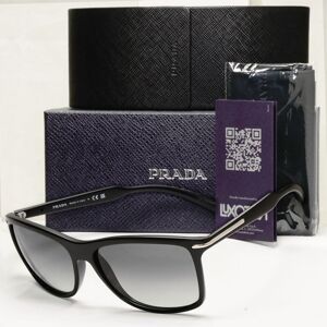 Prada Sunglasses Black Gradient Smoke Square Silver Pr10os Spr 10o 1bo-3m1 Prada Sunglasses Black Gradient Smoke Square Silver Pr10os Spr 10o 1bo-3m1