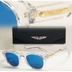 Police Sunglasses Transparent Blue Mirror Gold Thick Spl F70 Prince 1 Col 880d Police Sunglasses Transparent Blue Mirror Gold Thick Spl F70 Prince 1 Col 880d
