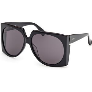 Max Mara Maxmara Mm0133 01a Shiny Black 61/14/135 Woman Sunglasses Max Mara Maxmara Mm0133 01a Shiny Black 61/14/135 Woman Sunglasses