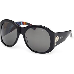 Emilio Pucci Pucci Ep0233 05a Black/texture 59/17/125 Woman Sunglasses Emilio Pucci Pucci Ep0233 05a Black/texture 59/17/125 Woman Sunglasses