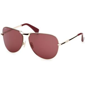 Max Mara Maxmara Mm0134 32s Shiny Pale Gold 59/13/125 Woman Sunglasses Max Mara Maxmara Mm0134 32s Shiny Pale Gold 59/13/125 Woman Sunglasses