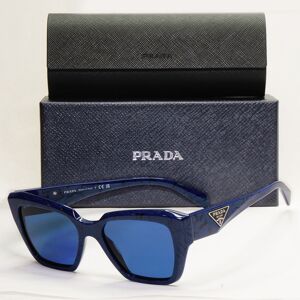 Prada Sunglasses Blue Triangle Symbole Marble Square Pr09zv Vpr 09z 18d-1o1 51mm Prada Sunglasses Blue Triangle Symbole Marble Square Pr09zv Vpr 09z 18d-1o1 51mm