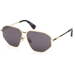 Max Mara Maxmara Mm0143 30a Shiny Deep Gold 59/12/135 Woman Sunglasses Max Mara Maxmara Mm0143 30a Shiny Deep Gold 59/12/135 Woman Sunglasses