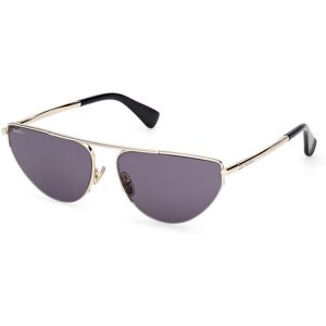 Max Mara Maxmara Mm0122 32a Shiny Pale Gold 58/15/135 Woman Sunglasses Max Mara Maxmara Mm0122 32a Shiny Pale Gold 58/15/135 Woman Sunglasses