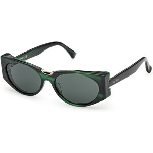 Max Mara Maxmara Mm0160 96n Green Horn 54/16/140 Woman Sunglasses Max Mara Maxmara Mm0160 96n Green Horn 54/16/140 Woman Sunglasses