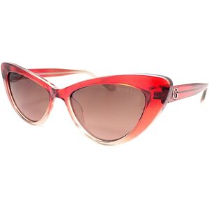 Guess Cat Eye Sunglasses Crystal Red Fade With Red Gradient Lenses Gu9216/s 71t Guess Cat Eye Sunglasses Crystal Red Fade With Red Gradient Lenses Gu9216/s 71t