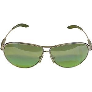 Police Sunglasses Model S2685 Color 589x Metal Frame Silver Lenses Green Police Sunglasses Model S2685 Color 589x Metal Frame Silver Lenses Green