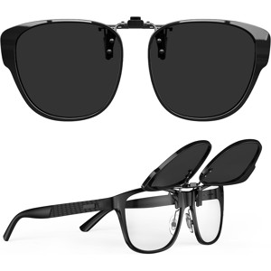 Does Not Apply Polarized Clip On Sunglasses Over Prescription Glasses For Women Men-Round Frame Does Not Apply Polarized Clip On Sunglasses Over Prescription Glasses For Women Men-Round Frame