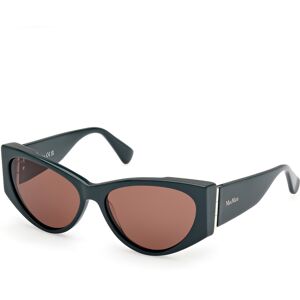Max Mara Maxmara Mm0132 96e Shiny Dark Green 58/15/135 Woman Sunglasses Max Mara Maxmara Mm0132 96e Shiny Dark Green 58/15/135 Woman Sunglasses
