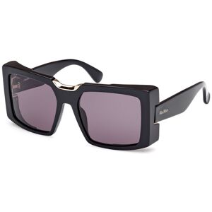 Max Mara Maxmara Mm0124 01a Shiny Black 55/18/135 Woman Sunglasses Max Mara Maxmara Mm0124 01a Shiny Black 55/18/135 Woman Sunglasses