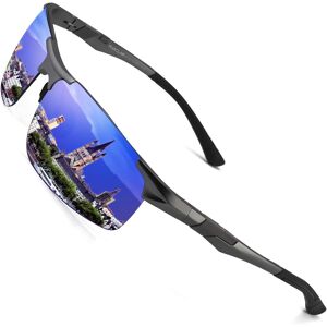 Pukclar Mens Driving Sunglasses Polarised Sports Sunglasses Al-Mg Metal Frame C Pukclar Mens Driving Sunglasses Polarised Sports Sunglasses Al-Mg Metal Frame C