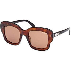 Emilio Pucci Pucci Ep0220 56e Black/avana 51/22/140 Woman Sunglasses Emilio Pucci Pucci Ep0220 56e Black/avana 51/22/140 Woman Sunglasses
