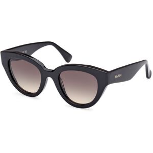 Max Mara Maxmara Mm0077 01b Shiny Black 50/22/140 Woman Sunglasses Max Mara Maxmara Mm0077 01b Shiny Black 50/22/140 Woman Sunglasses