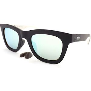 adidas Sunglasses Matte Black White With Ice Blue Mirror Lenses Aor024 009.001 adidas Sunglasses Matte Black White With Ice Blue Mirror Lenses Aor024 009.001