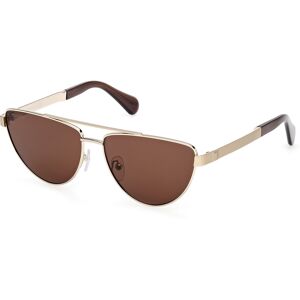 Max&co. Max &co Mo0129 32e Shiny Pale Gold 57/14/140 Woman Sunglasses Max&co. Max &co Mo0129 32e Shiny Pale Gold 57/14/140 Woman Sunglasses