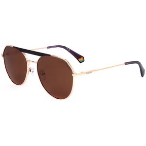 Polaroid Pld 6211/s/x S9e Gold Violet 57/17/145 Unisex Sunglasses Polaroid Pld 6211/s/x S9e Gold Violet 57/17/145 Unisex Sunglasses