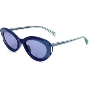 Police Spl938 07b1 Shiny Full Blue/full Light Blu 52/20/140 Woman Sunglasses Police Spl938 07b1 Shiny Full Blue/full Light Blu 52/20/140 Woman Sunglasses
