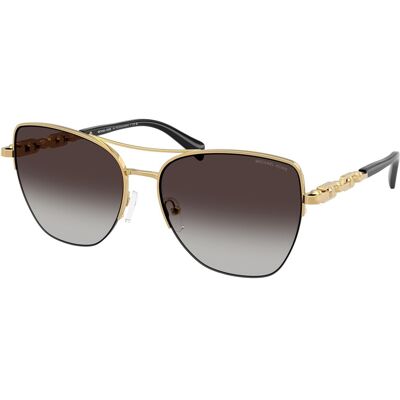 Michael Kors Dorado Beach Gold Gray Square Sunglasses - Sunglasses Michael Kors Dorado Beach Gold Gray Square Sunglasses - Sunglasses